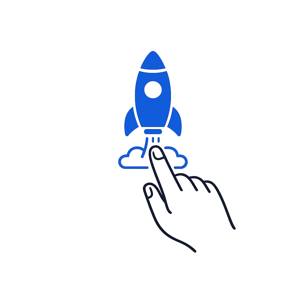 Hand launching a rocket to represent the Quantiles open source evaluation tool